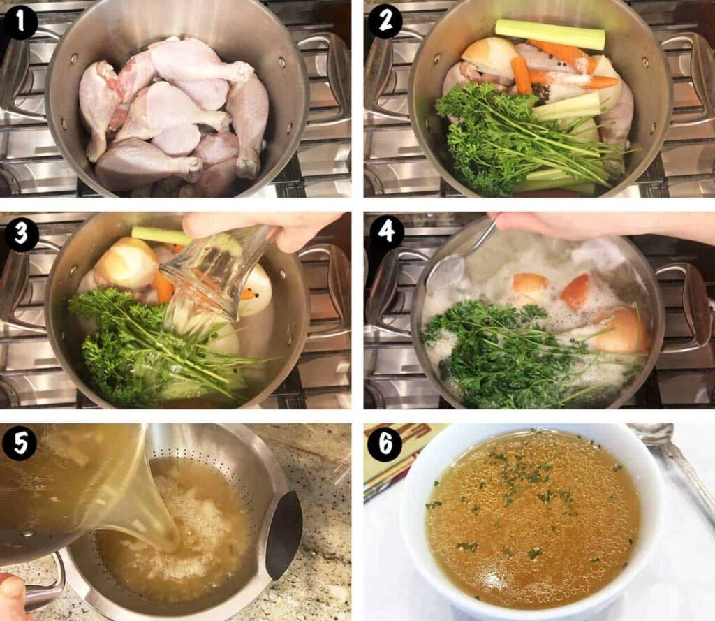 STEPS TO MAKE CHICKEN SOUP