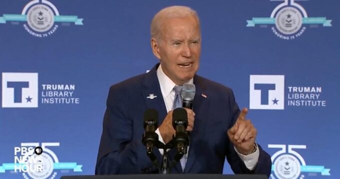 HE’S SHOT: Joe Biden Shuffles Away After Losing Battle with Teleprompter at Truman Civil Rights Symposium (VIDEO) | The Gateway Pundit
