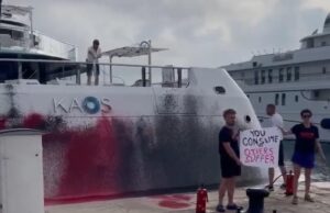 Vegan Eco-Terrorists Vandalize Walmart Heiress Nancy Walton’s Superyacht in Ibiza (VIDEO) | The Gateway Pundit | by Cristina Laila