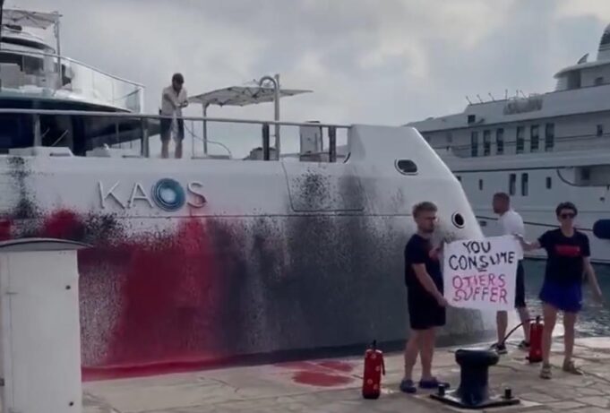 Vegan Eco-Terrorists Vandalize Walmart Heiress Nancy Walton’s Superyacht in Ibiza (VIDEO) | The Gateway Pundit | by Cristina Laila