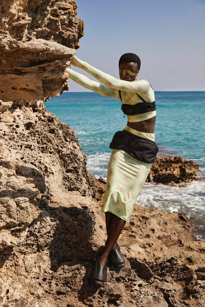 Dija Kallon Rocks Beach Fashion for Grazia Netherlands