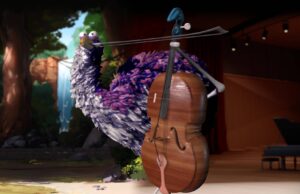 This Animated Bird Can Play the Cello Like a Virtuoso