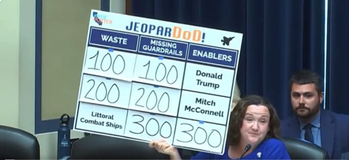 Rep. Katie Porter Plays Jeopardy With Hearing Witnesses To Expose Pentagon Waste