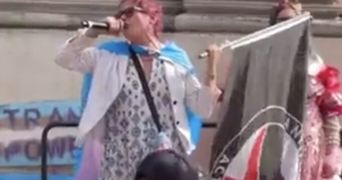 Trans Activist Who Served 30 Years in Jail for Attempted Murder Tells London Crowd “If You See a TERF, Punch Them in the Face” | The Gateway Pundit | by Margaret Flavin