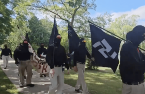 Rebranding? – New Neo-Nazi Group “Blood Tribe” Stages Armed Protest with Swastika Flags at LGBT Pride Event in Wisconsin (VIDEO) | The Gateway Pundit