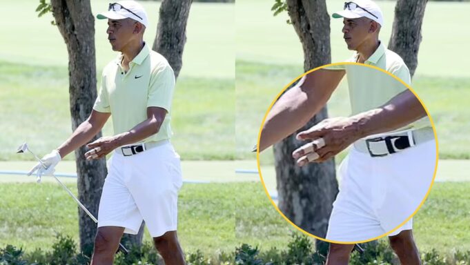 Obama Spotted at Golf Course with Bandaged Fingers, Days After Mysterious Paddle Boarding Accident Claims the Life of His Personal Chef and Friend | The Gateway Pundit