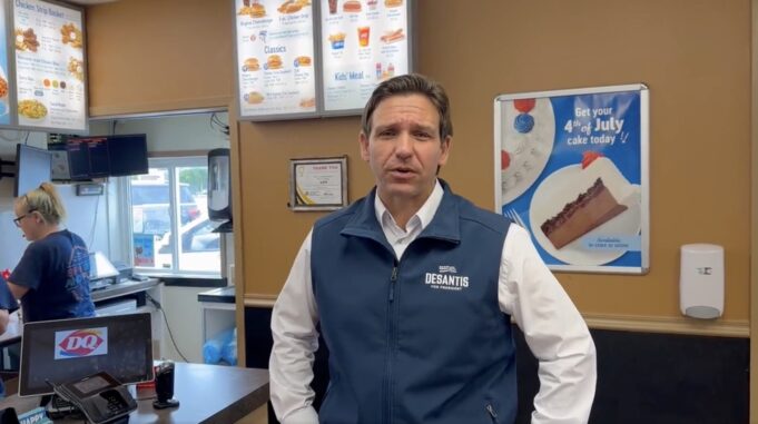 Ron DeSantis Copies Trump’s Campaign Playbook with Dairy Queen Visit – Except No One was There and No One Cares (VIDEO) | The Gateway Pundit | by Jim Hoft
