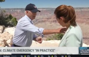 Pervert Joe Biden Gets Distracted During Interview, Brushes Bug Off Reporter’s Chest (VIDEO) | The Gateway Pundit