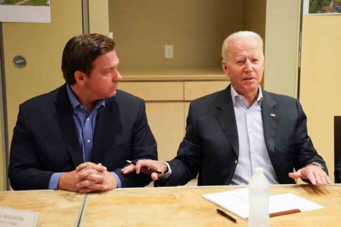 As Idalia Hits, Ron DeSantis Gets A Lesson In Presidential Leadership From Joe Biden