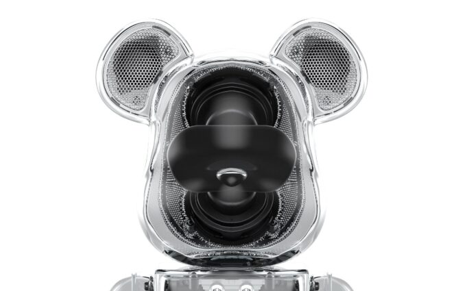 This Bluetooth wireless speaker is shaped like a teddy bear