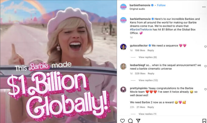 Barbie Hits 1 Billion Proving The ‘Go Woke Go Broke’ Boys Wrong. Again.