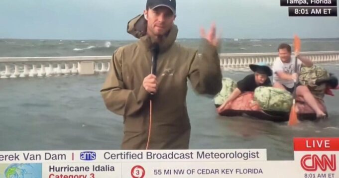 EPIC VIDEO: Far-Left CNN Gets Played By Two Men During Live Hurricane Coverage in Florida (VIDEO) | The Gateway Pundit