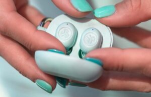 JLab JBuds Mini earphones are small enough to fit on a keyring