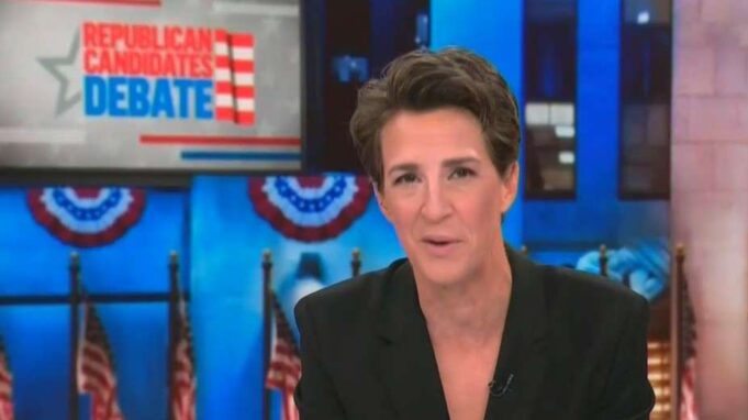 Rachel Maddow Busts Trump For Week Old Pre-Taped Debate Night Tucker Carlson Interview