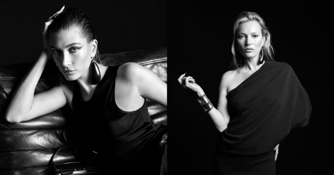 Hailey Bieber Enchants in Saint Laurent Fall 2023 Ads