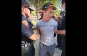 Outrageous! Wisconsin Man Arrested by Dirty Cops While Reading the Bible on Public Property – Was Protesting Drag Event Aimed at Children (VIDEO) | The Gateway Pundit