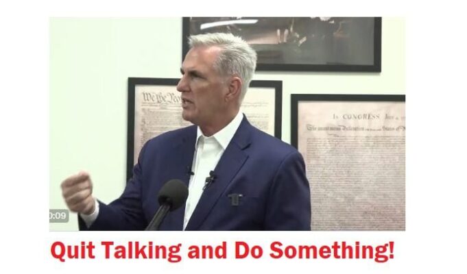 Pathetic: Speaker McCarthy Lectures on Two-Tiered Justice System But Refuses to Act as Biden Crimes Stack Up and Democrats Criminalize Speech in America | The Gateway Pundit
