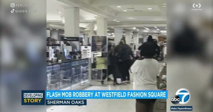 9 Masked Smash-And-Grab Thieves Ransack Macy’s In Los Angeles, Shove Stolen Merchandise in Trashbags (VIDEO) | The Gateway Pundit
