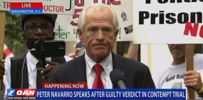 Navarro Presser Turns Chaotic as Leftist Troll Clashes with Trump Supporters (VIDEO) | The Gateway Pundit
