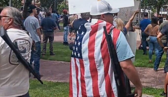 “We Will Not Comply!” – Visibly Armed Gun Owners Defy Governor Grisham’s Gun Grab, Hold Rally In Old Town, Albuquerque (VIDEO) | The Gateway Pundit