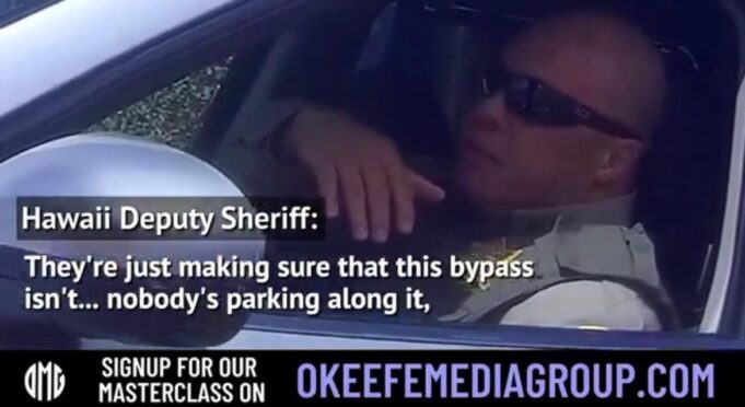 O’Keefe Goes Undercover in Lahaina; Maui Law Enforcement Tells Journalists Governor Has Prohibited Photography on Public Land Near Burn Zone (VIDEO) | The Gateway Pundit