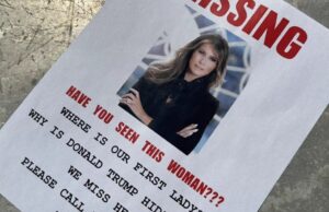 Flyers Claiming Melania Trump is ‘Missing’ With Phone Number to Mar-a-Lago Security Office Scattered at Iowa Game | The Gateway Pundit