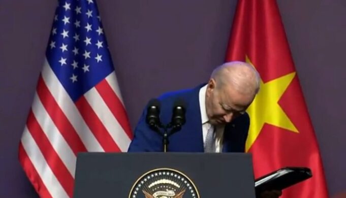 Exhausted 80-Year-Old Joe Biden Cut Off by Karine Jean Pierre as Press Sec Moves to End Train Wreck Presser in Vietnam (Video) | The Gateway Pundit