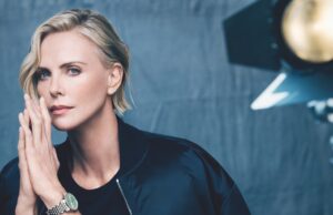Charlize Theron Charms in Breitling Navitimer Watch Ads