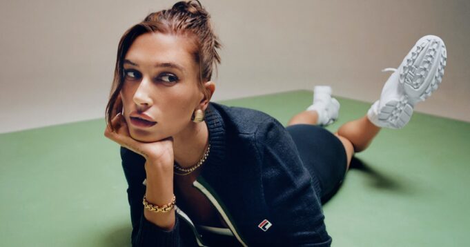 Hailey Bieber Rocks FILA Anniversary Line in New Ad