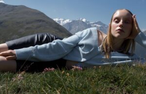 Jeske Van der Pal Models Outdoors in Marie Claire Hong Kong