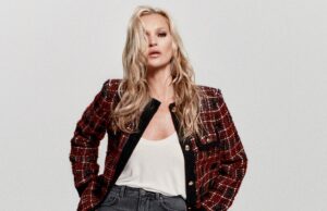 Kate Moss Strikes a Pose in Anine Bing Fall 2023 Ad