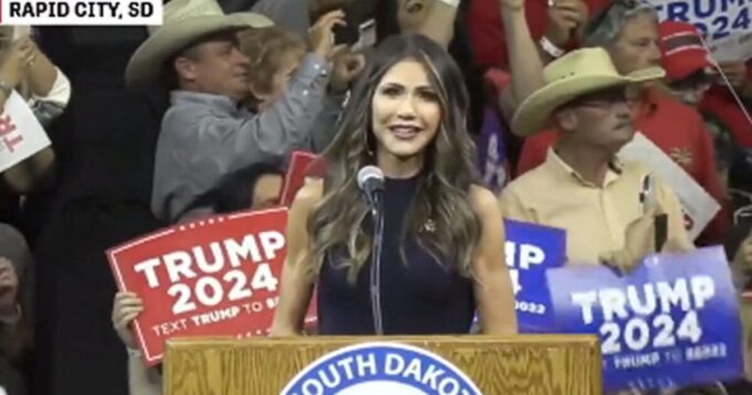 South Dakota Governor Kristi Noem Endorses Trump for 2024 at Rally (VIDEO) | The Gateway Pundit