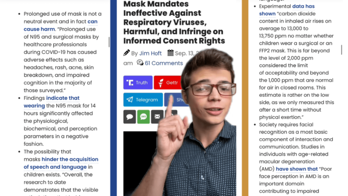 Victor Reacts: We Knew it All Along – Association of American Physicians and Surgeons Warn Against Mask Mandates (VIDEO) | The Gateway Pundit