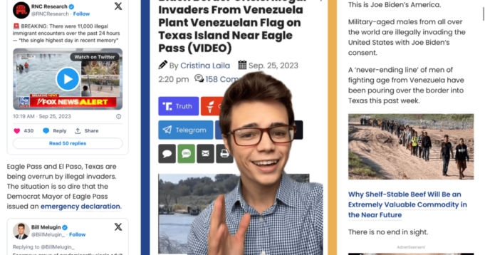 Victor Reacts: Invasion at the Border! Illegals Plant Foreign Flag on Texas Soil! (VIDEO) | The Gateway Pundit