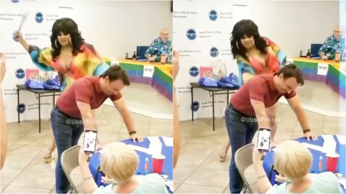 Burbank Democrat Mayor Gets Spanked by Drag Queen at “Child-Friendly” Democratic Fundraiser (VIDEO) | The Gateway Pundit