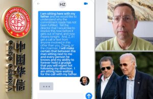 Missing Whistleblower Dr. Gal Luft Accuses Bidens of Using FBI Mole Named “One-Eye” to Leak Sealed SDNY Indictments to CEFC China Energy Partners, On the Same Day Hunter Biden Demanded Millions in WhatsApp Message, Citing Joe Biden’s Presence | The Gateway Pundit