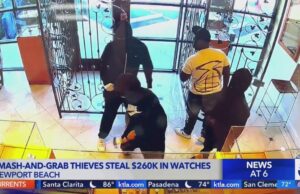 SoCal Smash-and-Grab Thieves Steal 23 Rolex Watches in 20 Seconds in Broad Daylight Robbery (VIDEO) | The Gateway Pundit