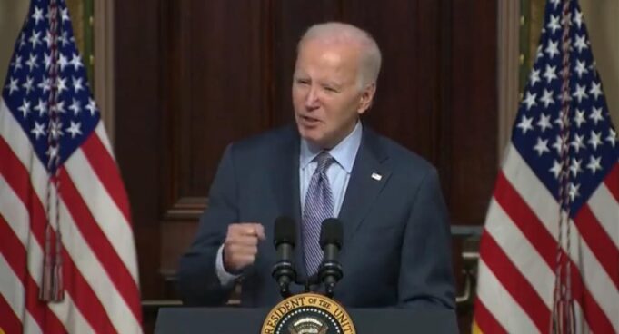 Joe Biden Slams Fist on Podium, Randomly Starts Shouting Out of Nowhere During Roundtable with Jewish Leaders (VIDEO) | The Gateway Pundit