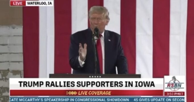 (VIDEO) “Israel is At War, And The United States MUST Support Israel” – Trump Addresses Israel Attack and “Weak” Joe Biden’s Failures While Speaking in Iowa, Vows to Cut Off Funding to Palestinian Terrorists | The Gateway Pundit
