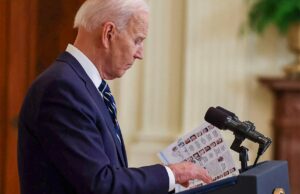 Joe Biden Caught Once Again Using Note Cards to Identify Reporters for Questions | The Gateway Pundit