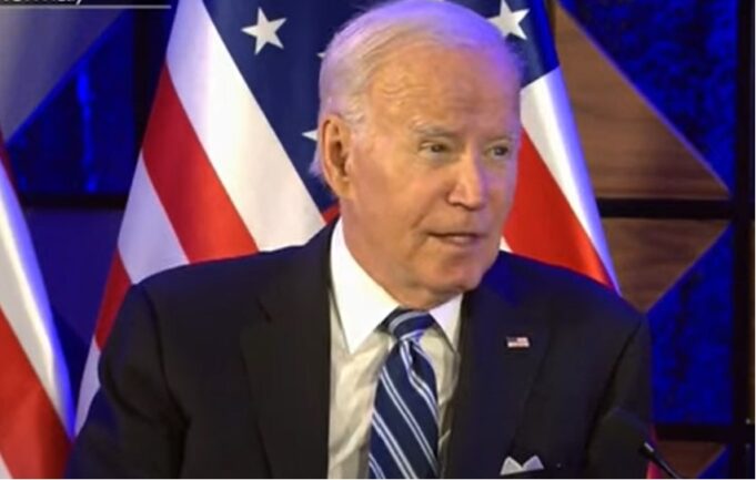 Biden Says Pentagon Data Shows Israel Wasn’t Behind Gaza Hospital Explosion