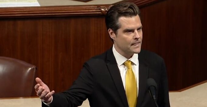 Chaos In The House As Matt Gaetz Accuses Kevin McCarthy Of A Secret Deal With Democrats