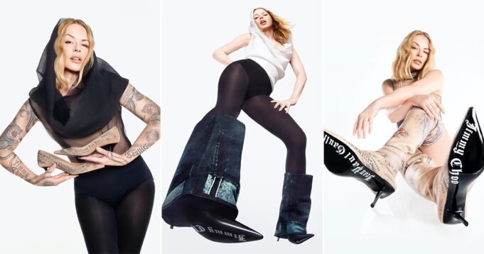 Kylie Minogue Shakes Up Jimmy Choo x Jean Paul Gaultier Ad
