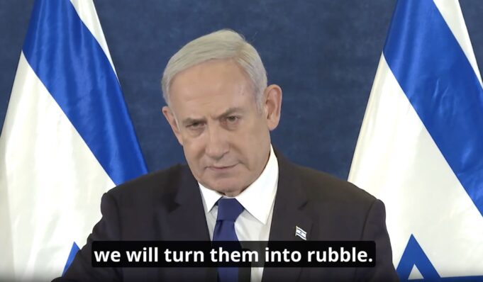 A Ground Invasion of Gaza is Coming: Prime Minister Benjamin Netanyahu Issues Stark Warning to Hamas – Tells Gaza Civilians to “Leave Now Because We Will Operate Forcefully Everywhere” (VIDEO) | The Gateway Pundit