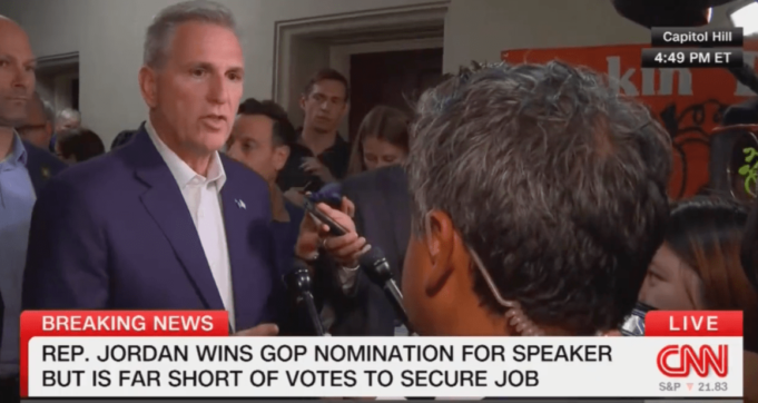CNN Reporter Corrects Kevin McCarthy’s Attempt to Blame Democrats for GOP Dysfunction