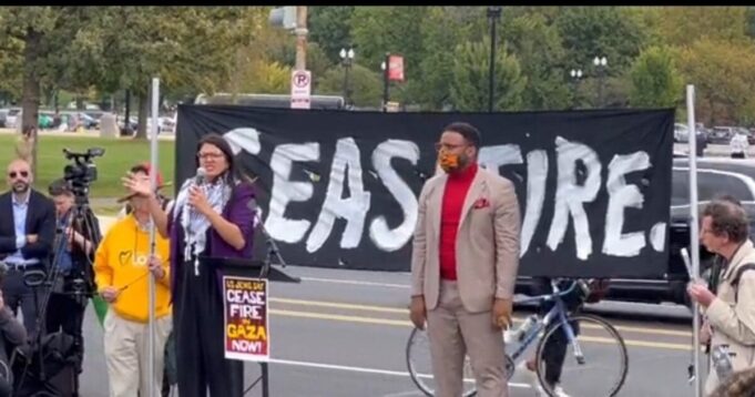 Rashida Tlaib Whips Up Mob with Lies About Bombed Gaza Hospital, Incites Capitol Insurrection (VIDEO) | The Gateway Pundit