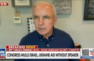 RINO Rep. Carlo Gimenez, Who Voted Against Jim Jordan, Endorses Byron Donalds for House Speaker (VIDEO) | The Gateway Pundit