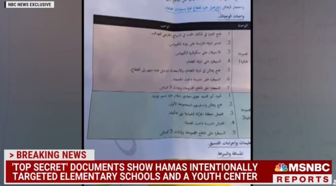 BREAKING: Documents Collected Show Hamas INTENTIONALLY Targeted Elementary Schools and a Youth Center During Attack – And A Dance Concert | The Gateway Pundit