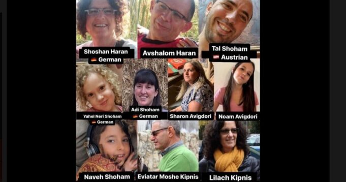 Horror: Ten Members from Same Jewish Family Including Three Children Taken Hostage by Hamas During Deadly Raid | The Gateway Pundit