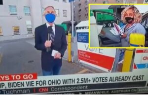 New Video Emerges Of CNN Accidentally Catching Woman Allegedly Stuffing Several Ballots into Drop Box In Cleveland, OH, During LIVE Segment on 2020 Election | The Gateway Pundit